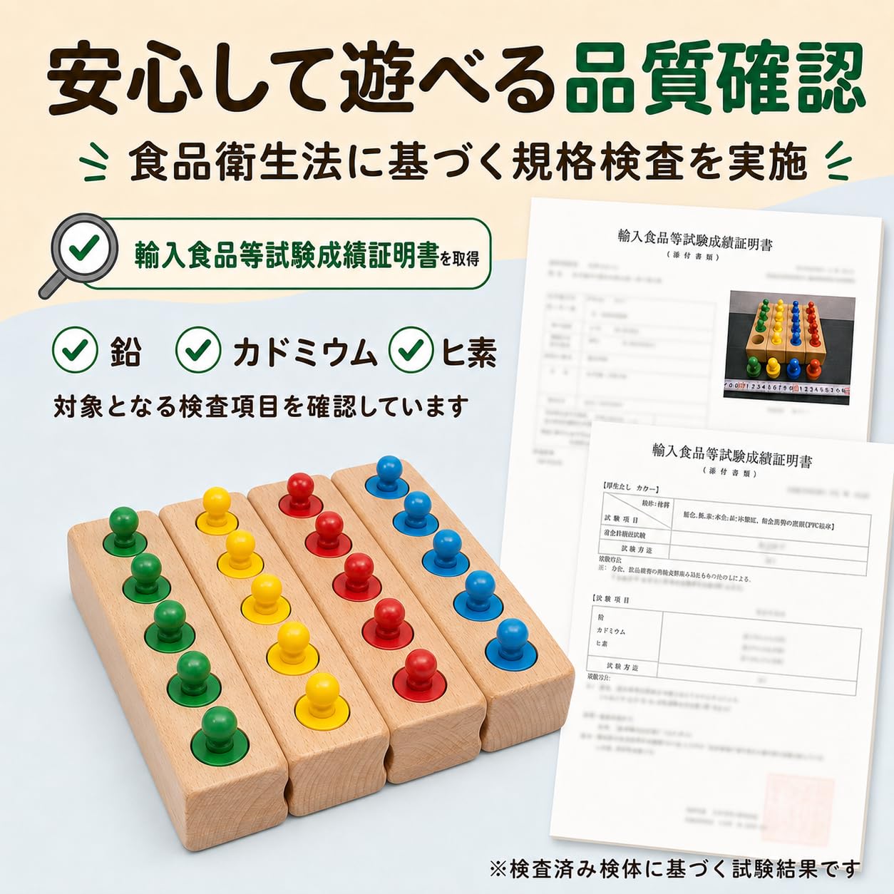 Amazon.co.jp: Ms.0 円柱さし 24pcs 4色セット 木製 パズル 論理的思考