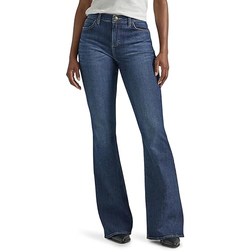 Lee Womens Legendary Mid Rise Flare Jean