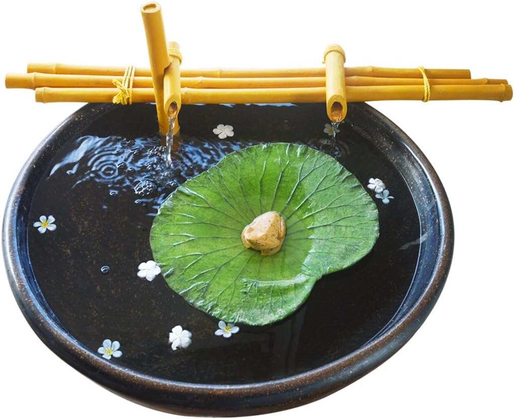 Greymode Polyester & Polyester Blend Moongil Fountain (11 x 36 inches, Yellow)