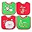 Dream Loom Christmas Baby Bibs 4pcs, First Xmas Baby Gift, for Babies Newborns and Toddler