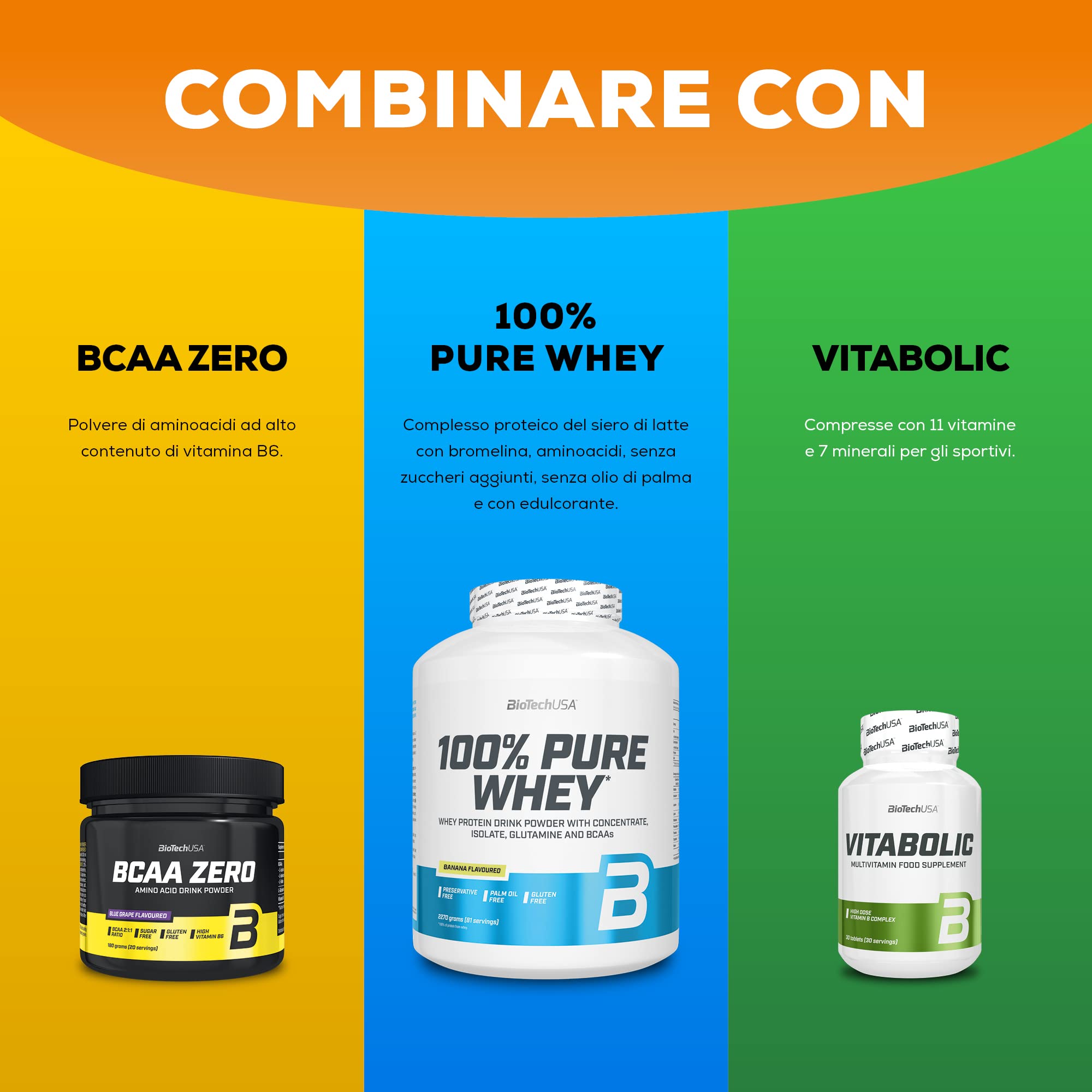 BioTechUSA Pump Caffeine Free | Energia, concentrazione e supporto immunitario | 19 principi attivi | Bevanda in polvere pre-allenamento, 330 g, Té freddo al limone