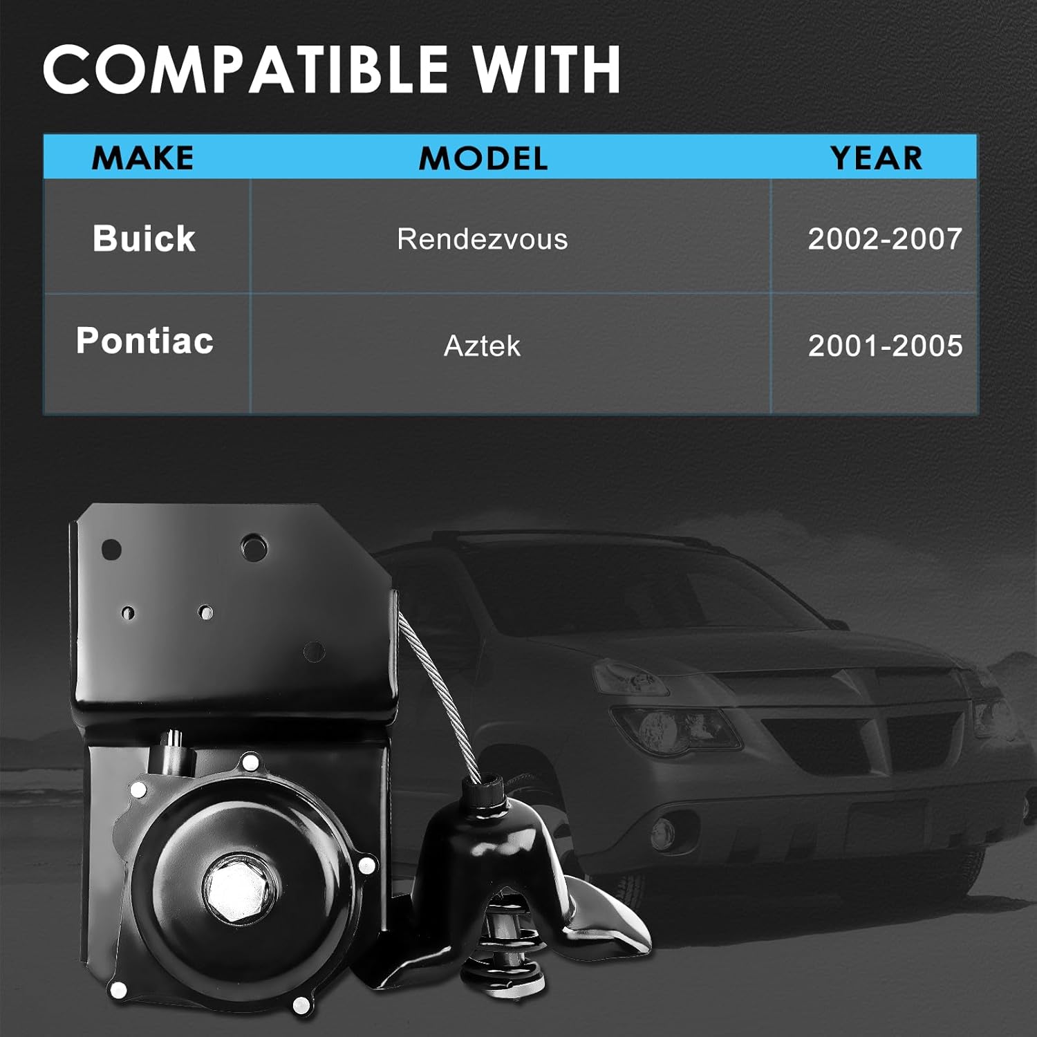 924-641 Spare Tire Hoist Carrier Wheel Winch Compatible with Buick Rendezvous 2002-2007, Pontiac Aztek 2001-2005, Replaces OE 924-641, 10308067, 10352124, 10364705, 10438917, 15255145, 19300280