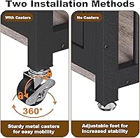 Vista 7 de EasyCom mueble de jaula para perros de 41"/33"/27" con etiqueta de nombre, perrera para perros de interior resistente para perros medianos, jaula