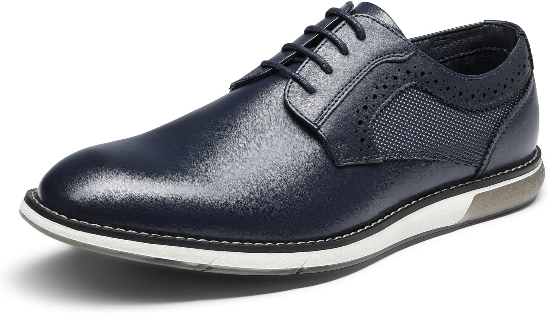 Bruno Marc Men's Casual Dress Sneaker Shoes, Business Formal Derby Plain Toe Oxfords Crossflex GentEdge