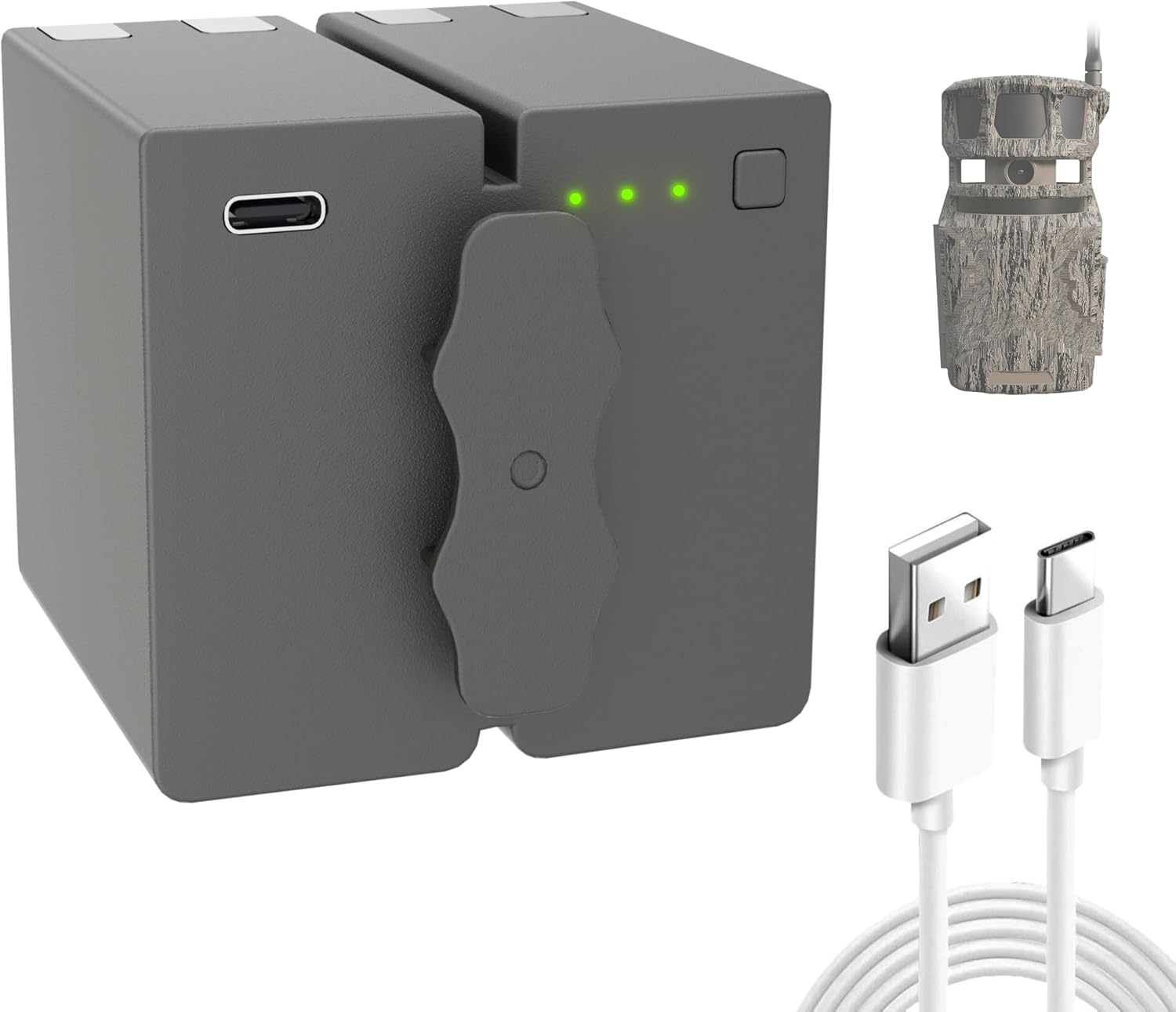 JYJZPB New 7200mAh Lithium Battery Pack for Stealth Cam 360 Cellular Trail Camera Revolver Pro 2.0, Revolver Pro, Revolver - Cartridge & Rechargeable