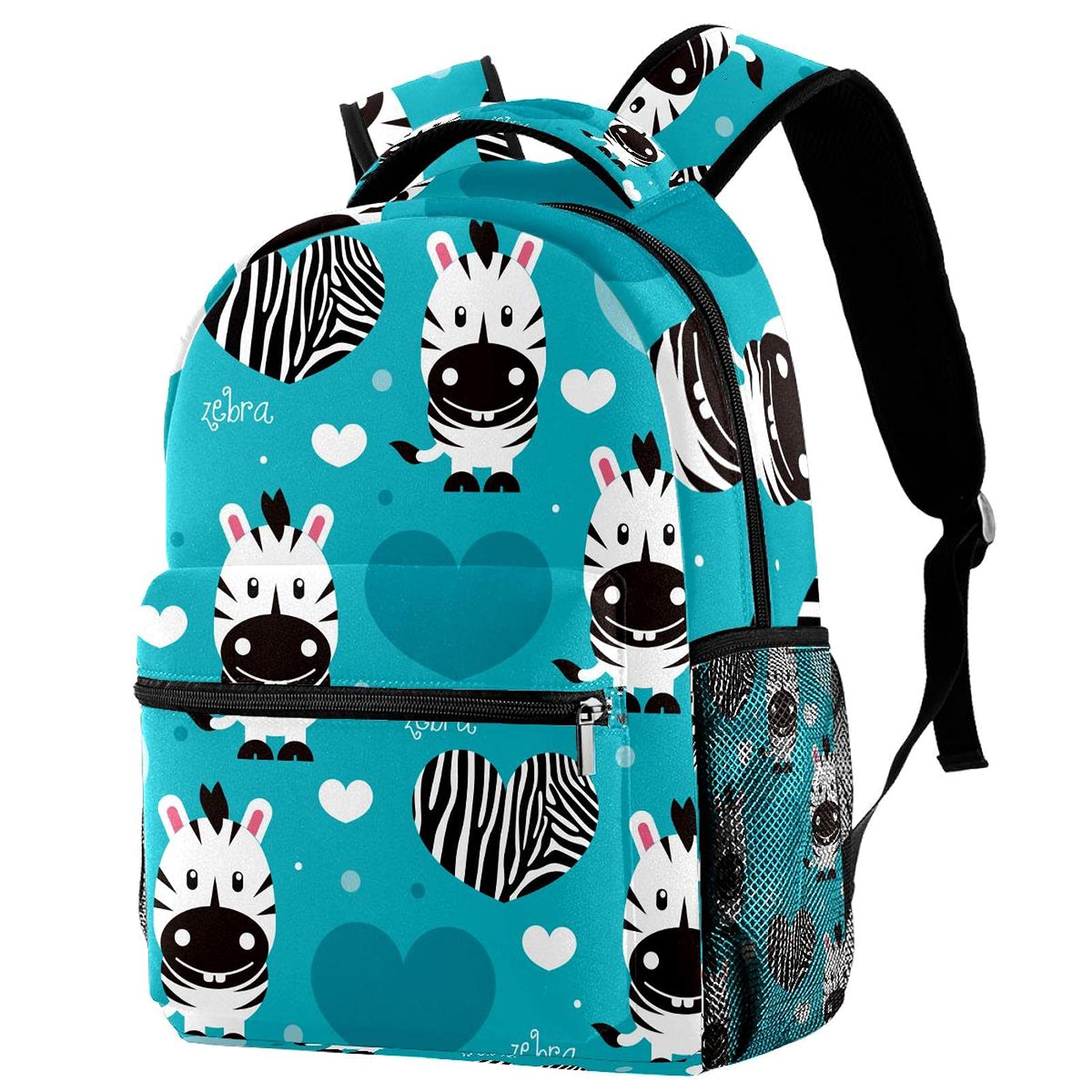Sac à dos décontracté ordinateur rose vert bleu marine à motifs