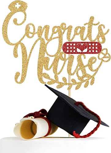 Decoración para tartas de enfermera, BSNRNLPN, decoración para tartas de graduación para clase de 2024, suministros de decoración de fiesta de