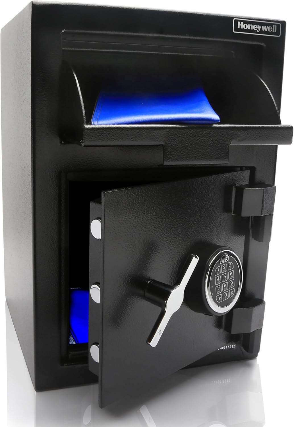 Steel Depository Safe with Digital Lock, 14 x 15.2 x 20.2, 1.06 cu ft, Black