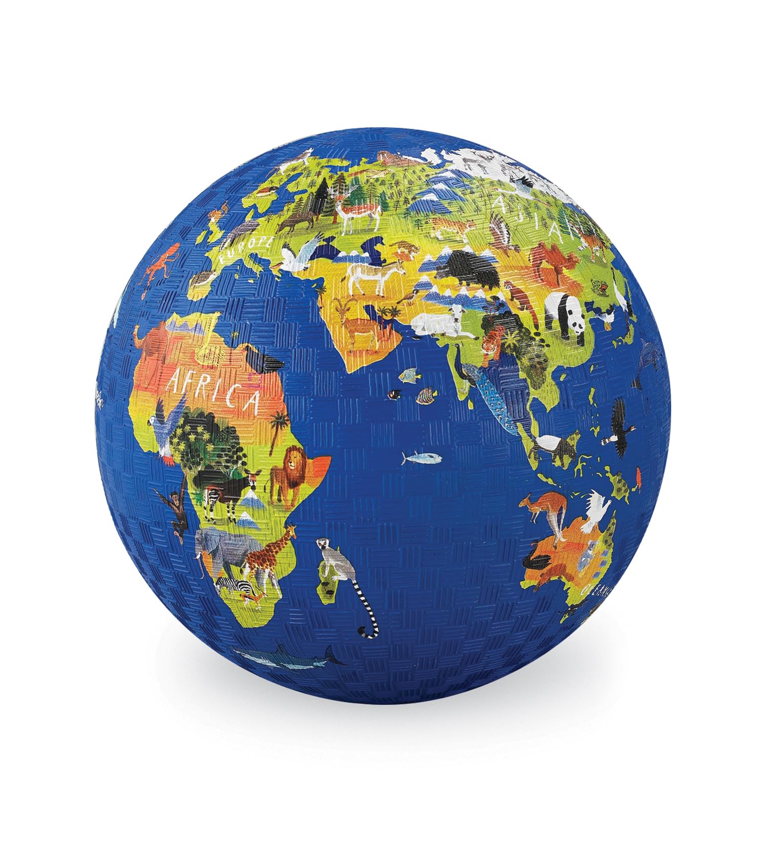 Crocodile Creek Rubber Playground Ball, Ships Inflated, PVC-Free