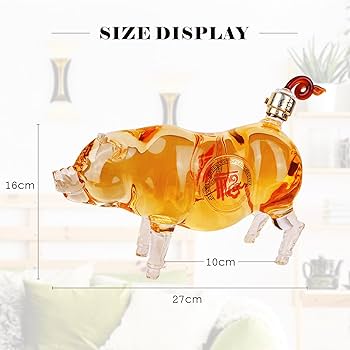 Amazon.co.jp: 1000 干支豚 ウイスキーデキャンタ 鉛フリー