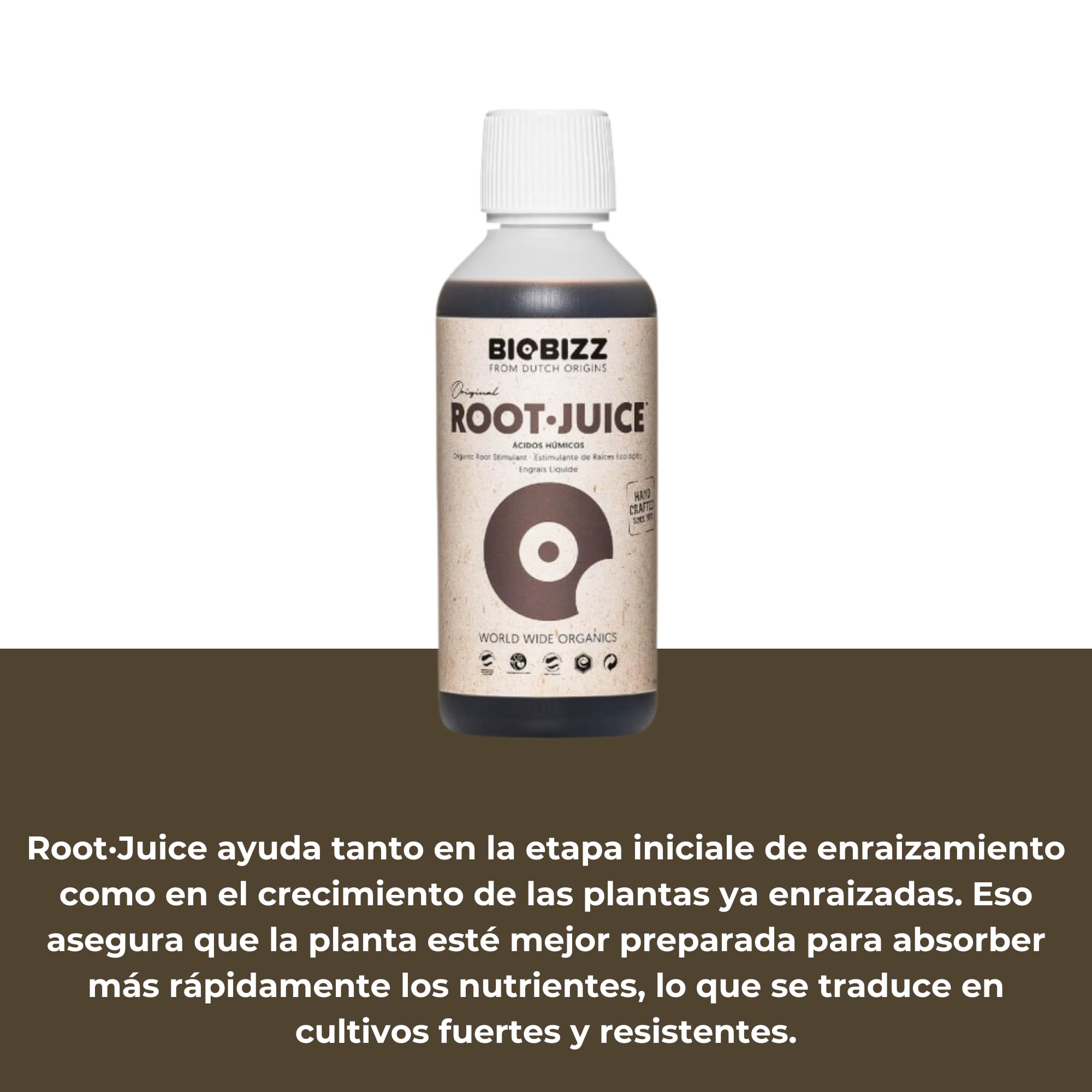 GROWMANIA Root Juice di BioBizz 500 ml + Probe Boost Up di Up Nutrients + misurino | Bioestimulatore di radici organico per giardini urbani | Promuove la crescita e la salute delle radici