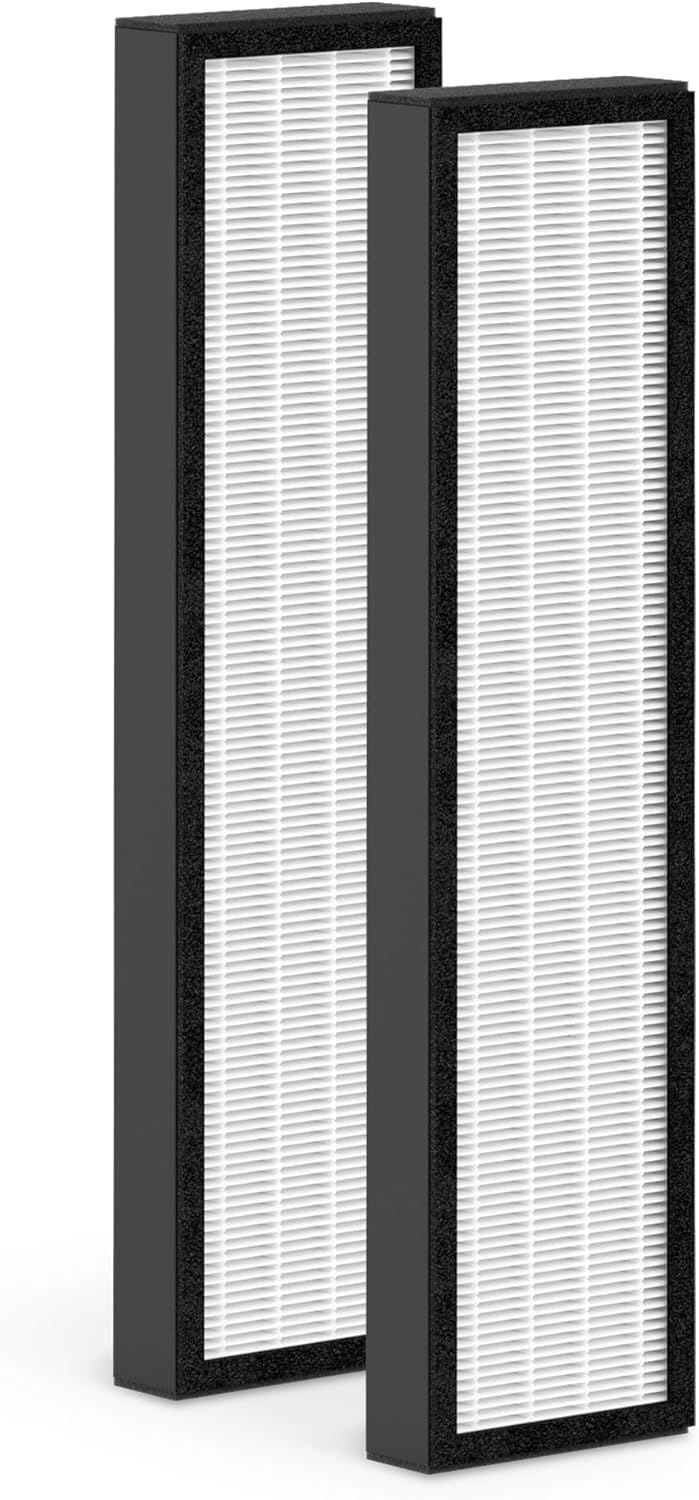 2-Pack F1702HE 30612 Replacement Filter Compatible with Hunter F1702HE/21 30612 Purifiers, for Models HT1702, 10200 Series