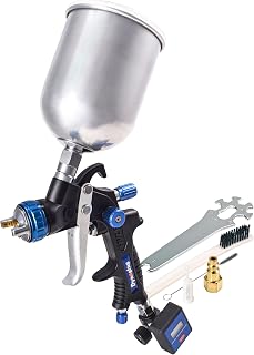 Dynastus 22 oz. Professional Composite HVLP Air Spray Gun Detail Paint Sprayer, with Digital Air Pressure Regulator
