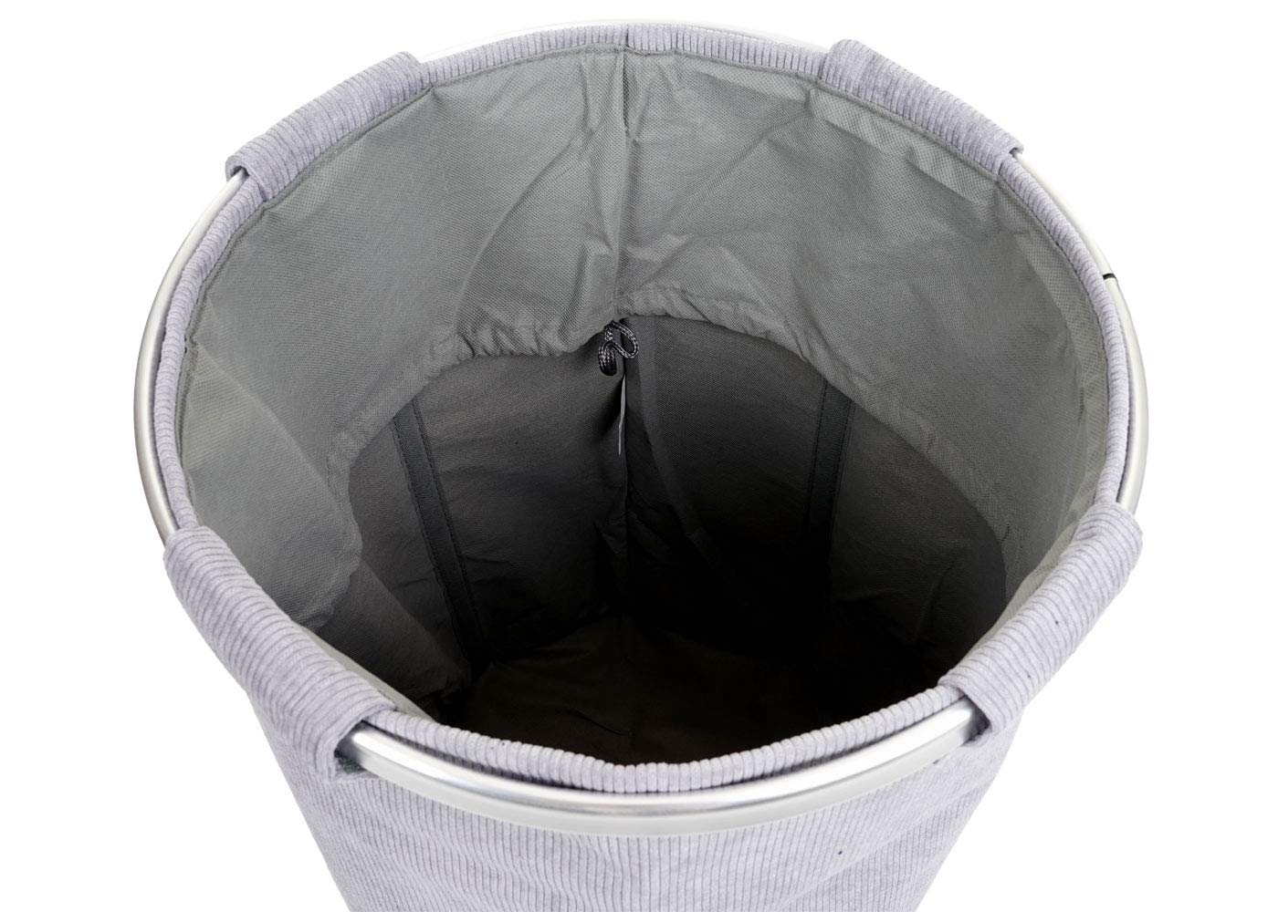 Mendler Kosz na pranie HWC-C34 55 x 39 cm 65 l - sztruks szary
