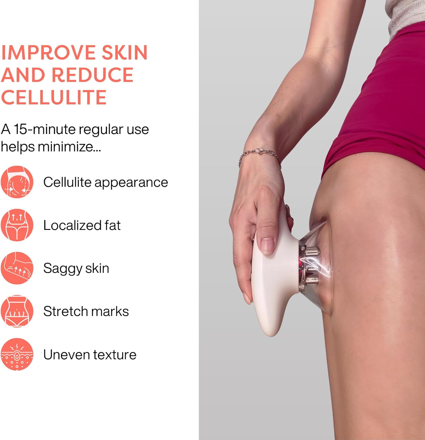 3-in-1 Body Sculpting Device – Body Contouring Massager for Stomach, Arms, Legs & Thighs – Cellulite Massage Tool, Skin Tightening Machine & Lymphatic Drainage Massager - Image 6