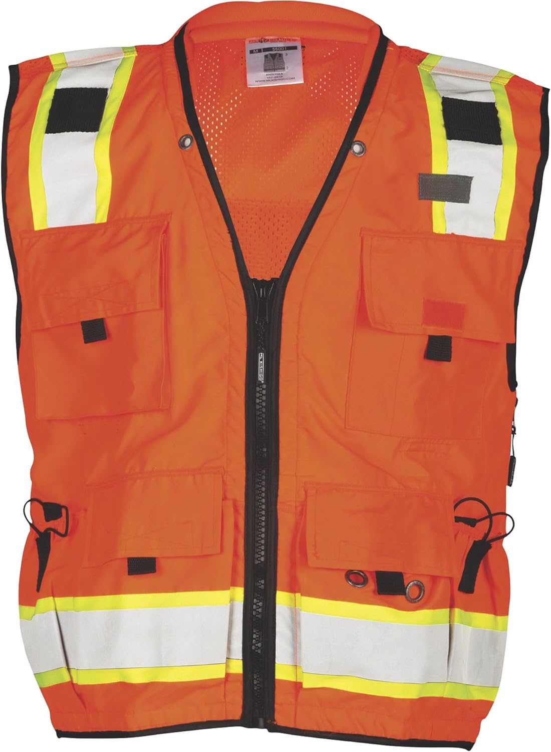 ML Kishigo Men's Class 2 High Visibility Professional Surveyor's Vest