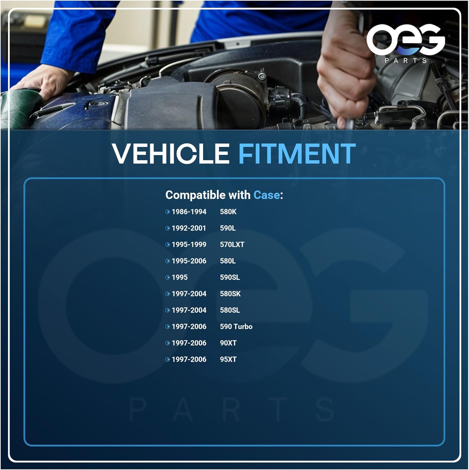 OEG Parts New Windshield Wiper Motor Compatible with Case 580SK 97-04 198624A1 249982A1 87583919 A169805 F93209