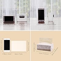 Vista 2 de DrDirt Tejidos de bambú de 3 capas, 110 unidades, bolsa de bambú para pañuelos faciales de bambú, paquete de 4 con dispensador montado en la pared