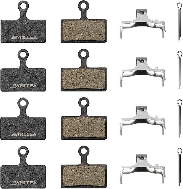 Bynccea 4 Pairs Brake Pads for shimano XT Br-M8000 M785 XTR M9000 M9020 M987 M988 M985 SLX M7000 M675 M666 Deore M615 RS785 R785 CX75 R515 R315 R317 R517 Alfine S700