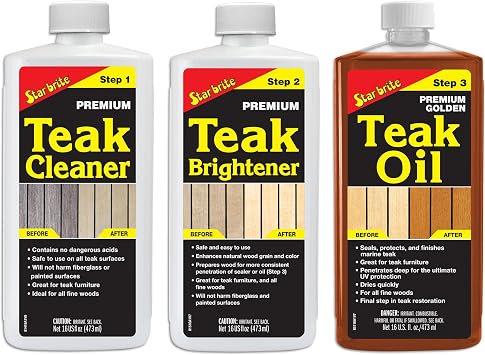 STAR BRITE Teak Oil, Premium Teak Care & Restoration