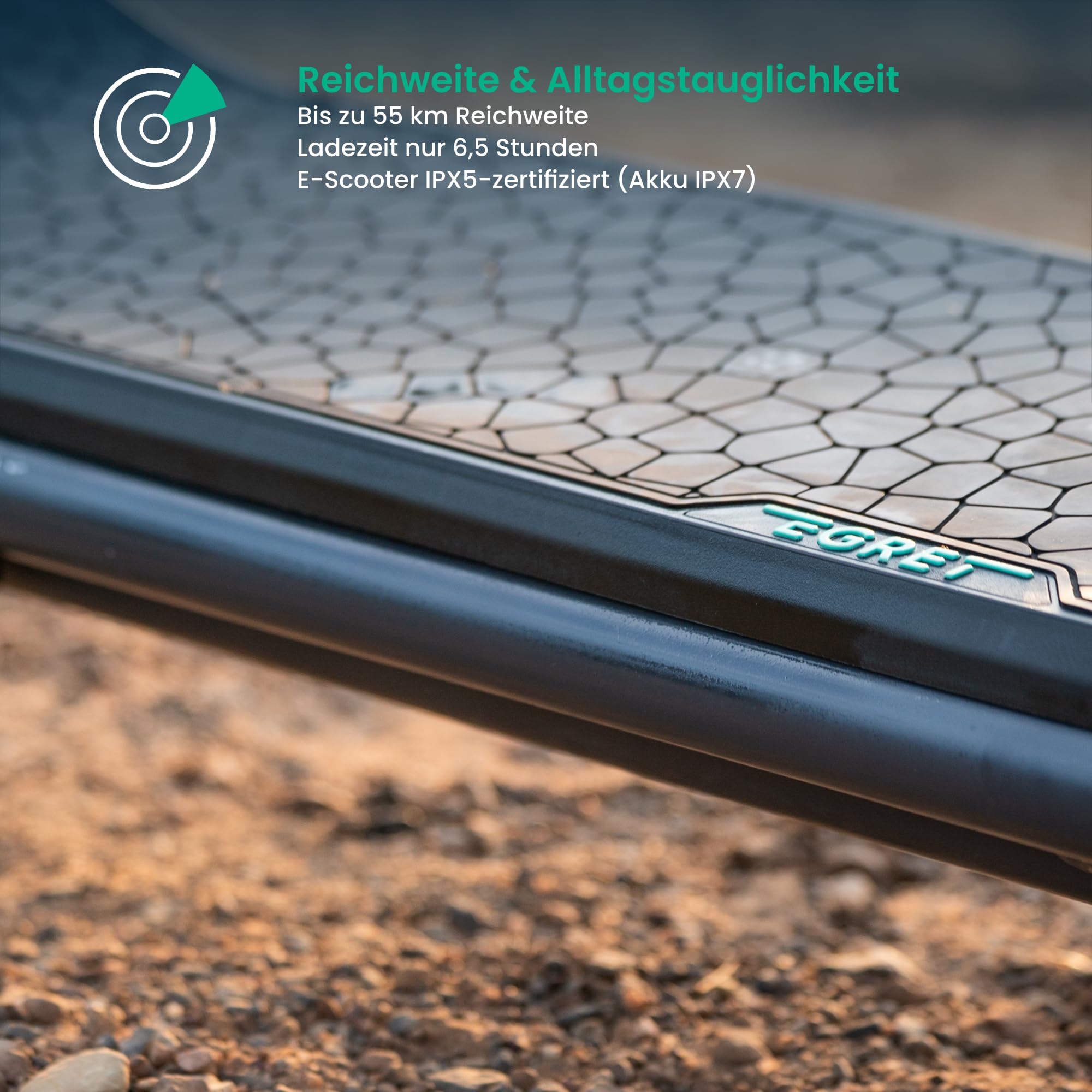 Egret X Serie - Prime, Ultra, Core+, Elektroscooter, E-Scooter mit Straßenzulassung, bis 90km Reichweite, Elektroroller Erwachsene, Eroller 20 kmh, App, Zuladung 130kg