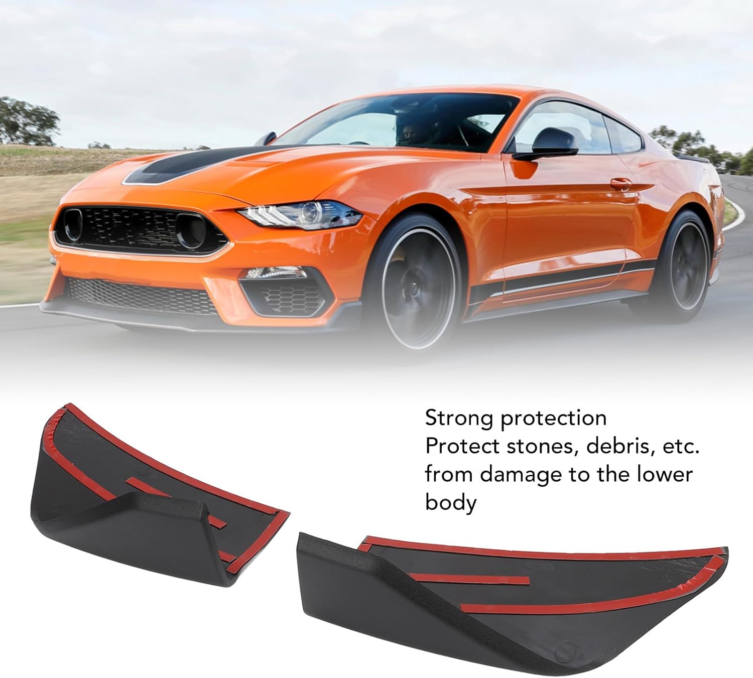 Front Bumper Corner Spoiler Winglet ABS - Aerodynamic Performance Vehicle Front Lip Splitters Body Kit