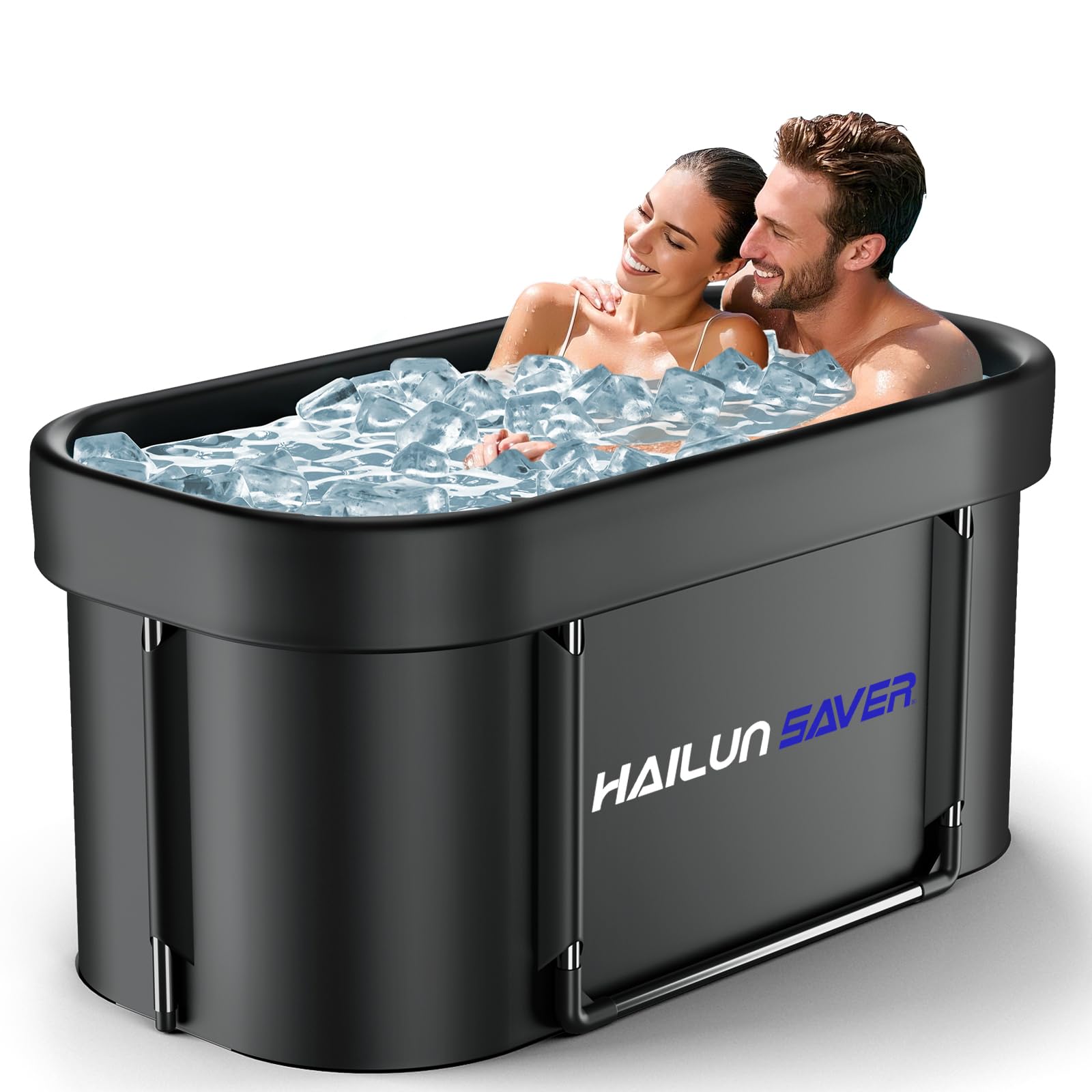 450L Portable Bathtub Hot Water Cold Plunge Tub, No Lid Ice Bath Tub for Athletes, Ice Baths for Cold Water Therapy, Ice Pod Cold Plunge for Home, Gym, Indoor Use