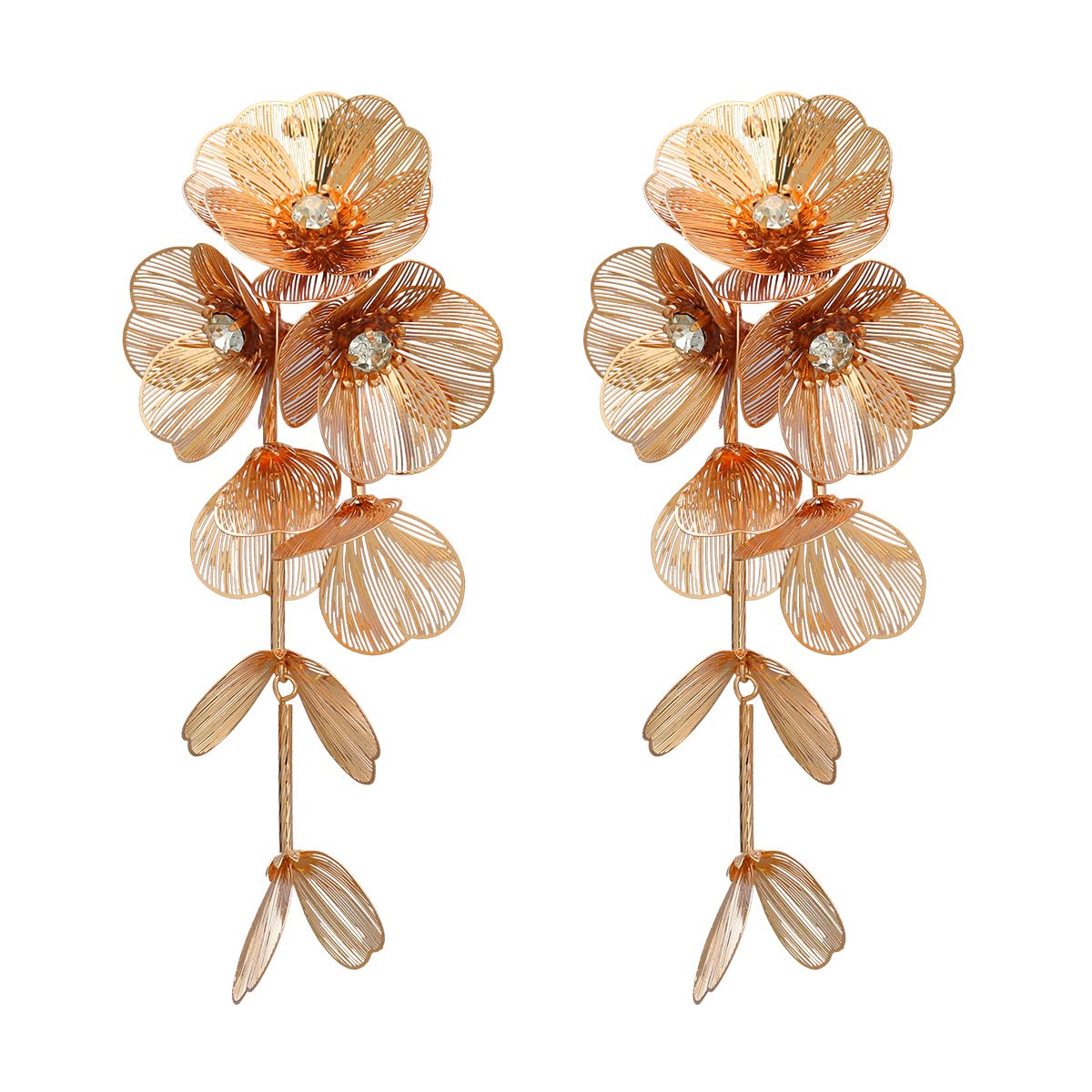 Gehney Joy of Jewels JE44-1 Drop Gold Plated Flower Western Fashion & Stylish Earrings Jewellery for Women & Girls (B0CK7ZTLRK) Amazon Price History, Amazon Price Tracker