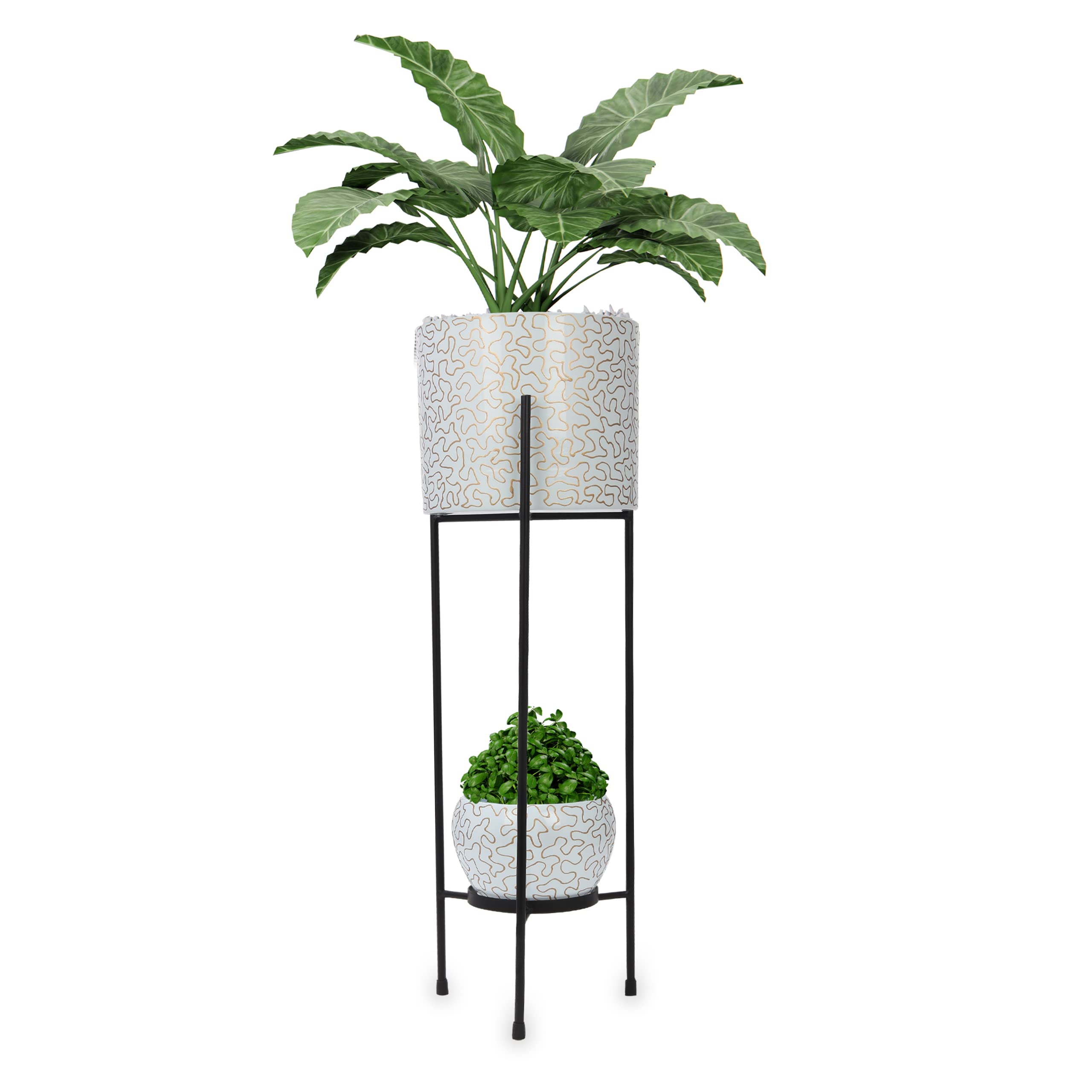 See full amazon price history chart for MICASA Planter Metallic Unbreakable 24 inches White Kadhayi Design Pot with Big tri Stand Color White MICASA Planter Metallic Unbreakable 24 inches White Kadhayi Design Pot with Big tri Stand Color White (B0BBC3VLX8) Amazon Price History, Amazon Price Tracker