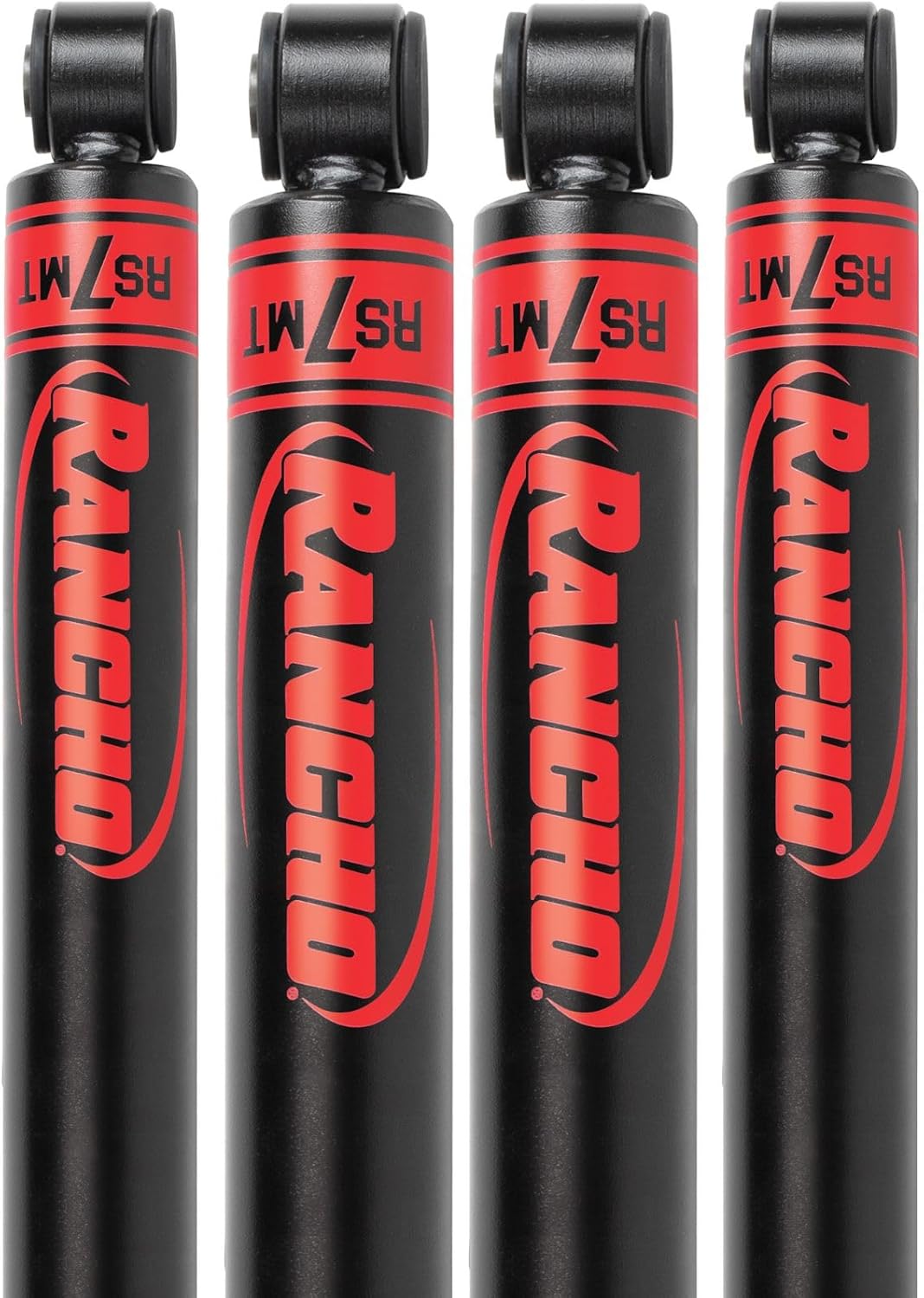 Set of RS7MT Series Front & Rear Shocks fits 2011 2017 Wrangler with 0-2” Lift | Provides Precise Handling & Performance | Built to Last | Includes TrendsAuto Decal