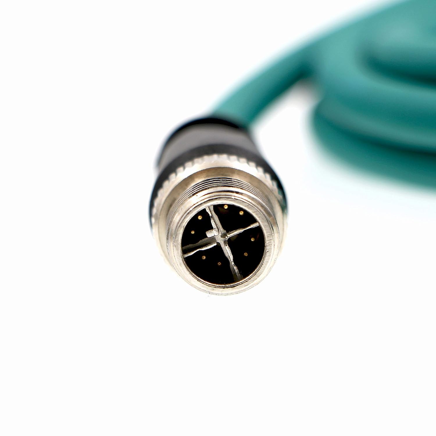 M12 8 Position X-Code to RJ45 Ethernet Network Cable for Cognex in Sight Industrial Camera Shielded Cord High Flexible Waterproof 8M