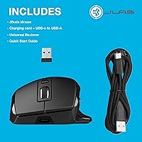 Vista 6 de JLab JBuds Mouse inalámbrico, se conecta a través de Bluetooth o USB inalámbrico, palanca multidispositivo, hasta tres dispositivos, perfiles