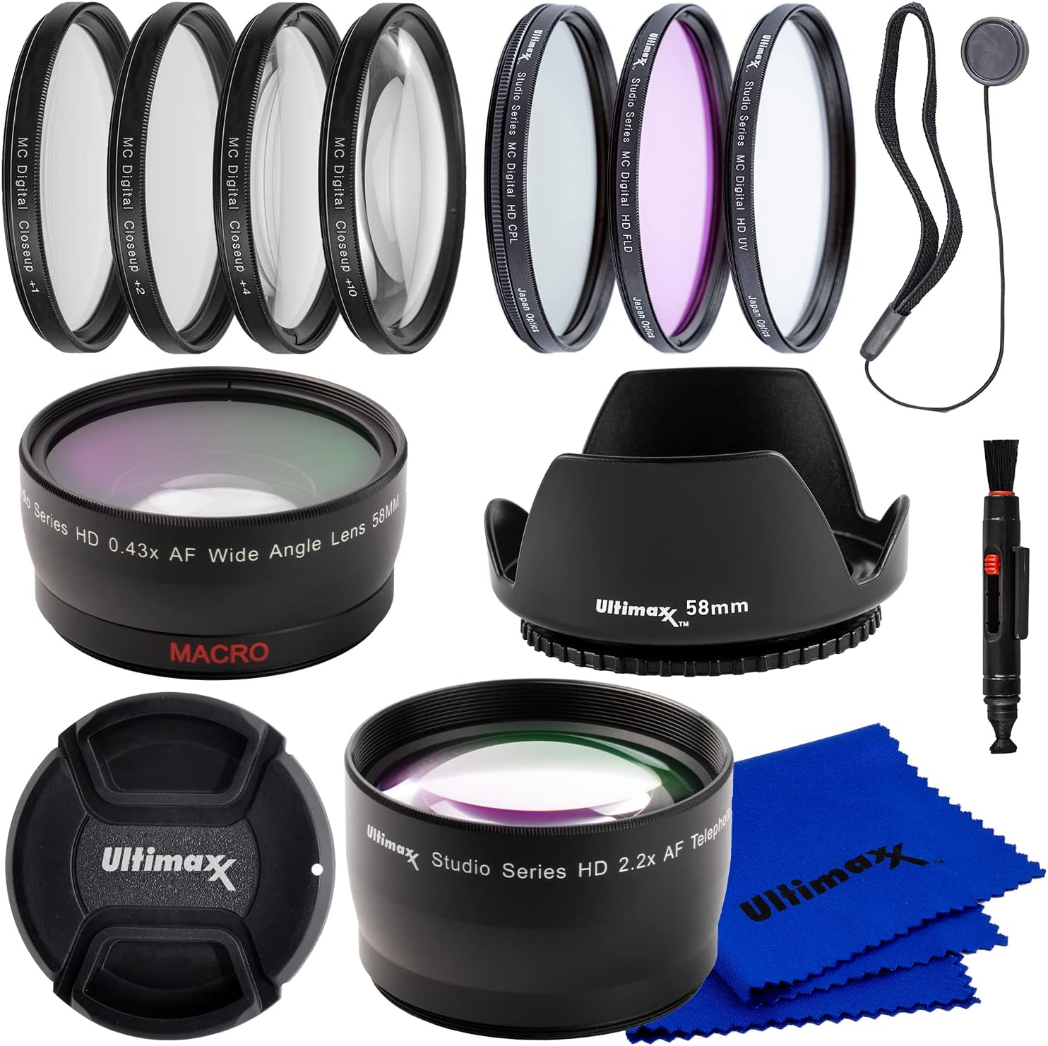 Filters for Canon EOS Rebel 58MM Lens Attachments