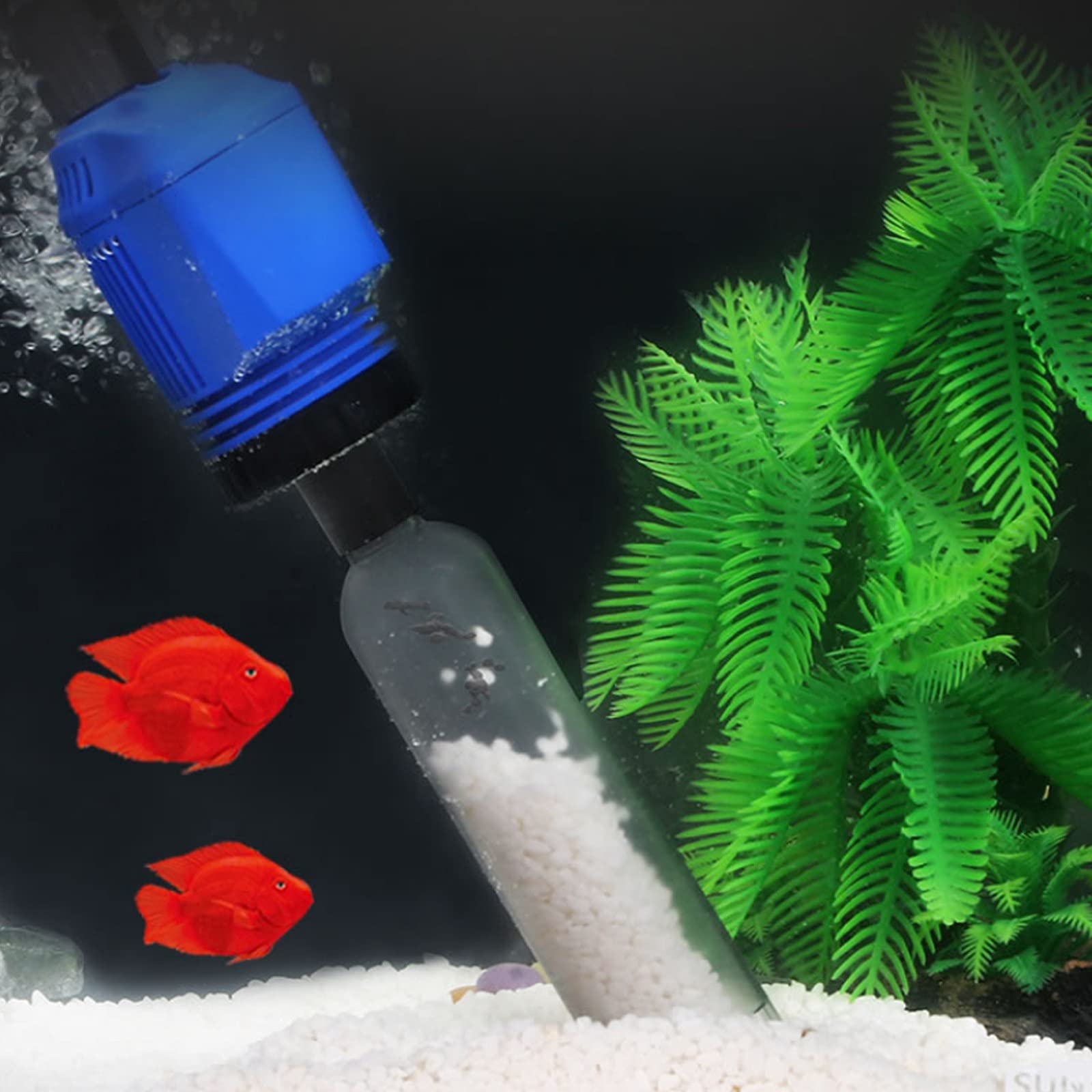 Aspirateur d'Aquarium, Nettoyeur de Gravier d'Aquarium Électrique, pour le Changement d'Eau, le Lavage du Sable, l'Absorption des Matières Fécales, le Nettoyage des Filtres