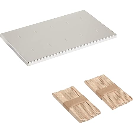 Prepworks by Progressive Freezer Pop Maker, 10 Ice Pop Maker - Includes 50 Wooden Freezer Pop Sticks