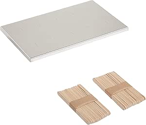 Prepworks by Progressive Freezer Pop Maker, 10 Ice Pop Maker - Includes 50 Wooden Freezer Pop Sticks