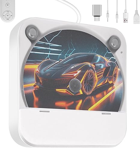 External Portable CD Player for Car - Car CD Player with USB Port AUX Port, Extra USB Extension Cable, Universal USB CD Player for Vehicle, Laptop, TV, Computer, for Android 4.4 and Above Navigation