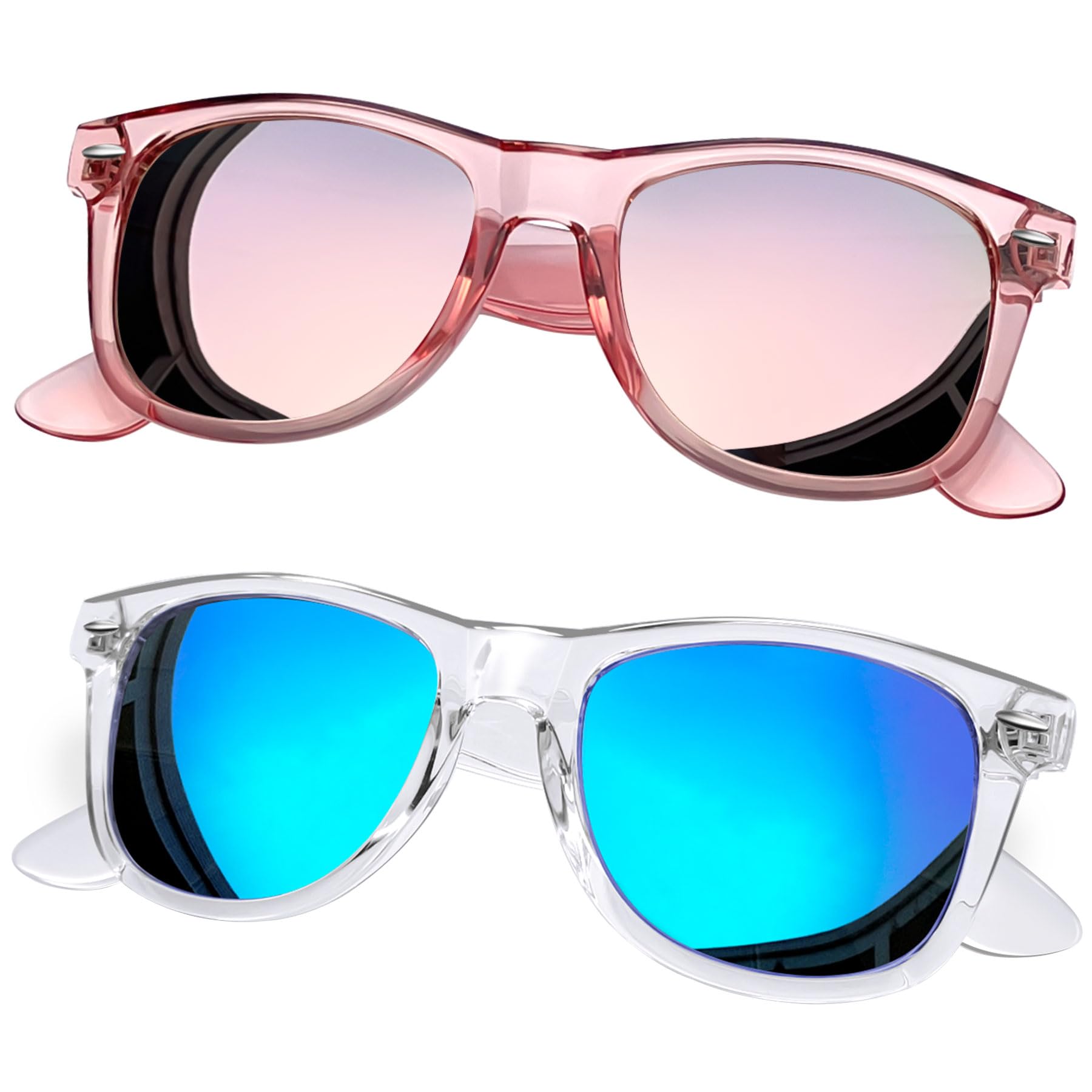 Joopin 2 Pack Gafas de Sol Mujer y Hombre Polarizadas Clásicas Modernas Protección UV400 para Conducir Verano Pesca Deportes
