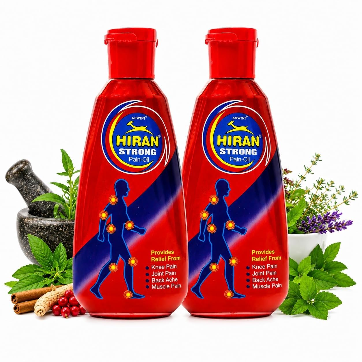 Aswini Strong Pain Relief Oil 35ml (Pack of 2), Back & Joint Pain ayurvedic tel, Long Lasting Relief, ghutne dard oil, kamar dard tel for Daily Use-image-37
