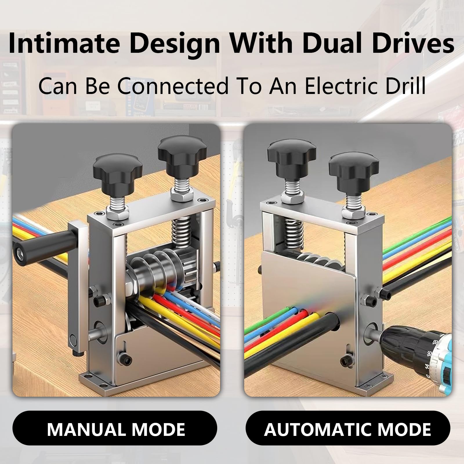Pince à Dénuder, Pince à Dénuder 6 Trous 1-17 Mm Outil De Dénudage Automatique De Câble Manuel électrique 2 Modes Machine à Dénuder Machine à Dénuder 5 Fils Dénudés En Même Temps Avec 5 Lames