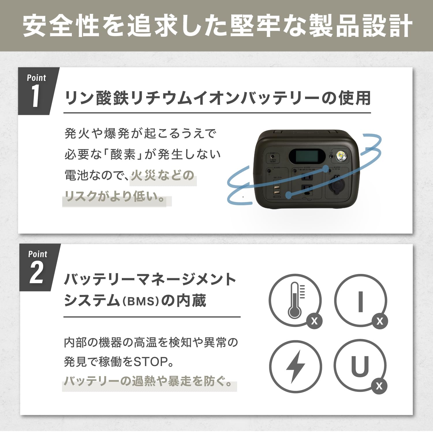 Amazon.co.jp: SmartTap ポータブル電源 PowerArQmini2 (300Wh/83,333  