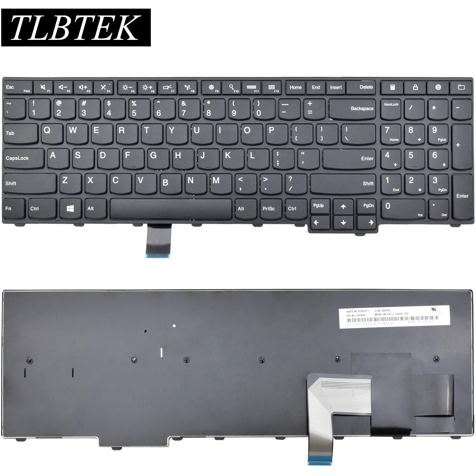 Amazon.com: TLBTEK Keyboard Replacement with Frame Compatible with