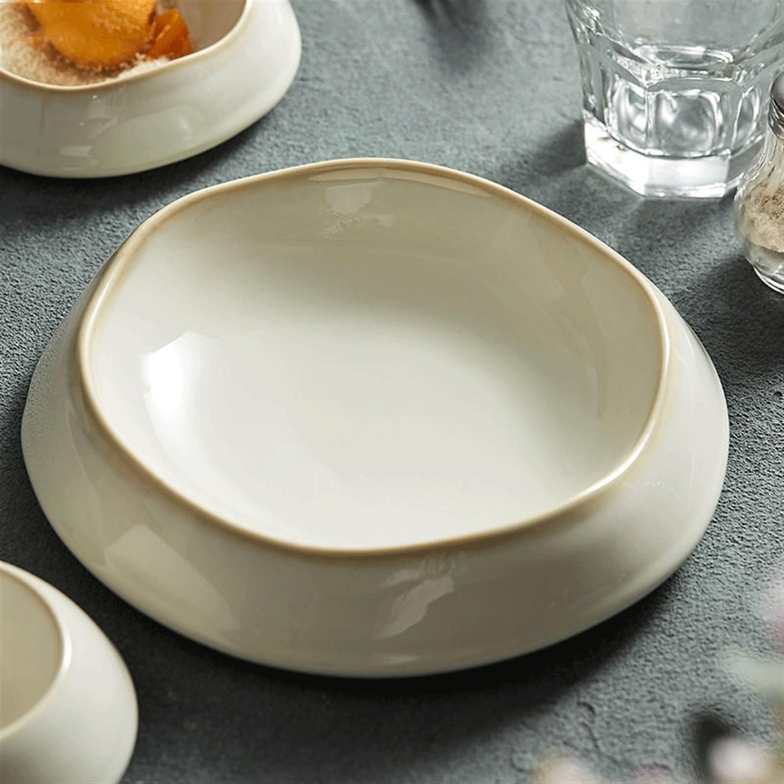 Piatto In Ceramica Per Snack E Salse – 12,7x4,1 Cm, Lavabile In Lavastoviglie, Impilabile