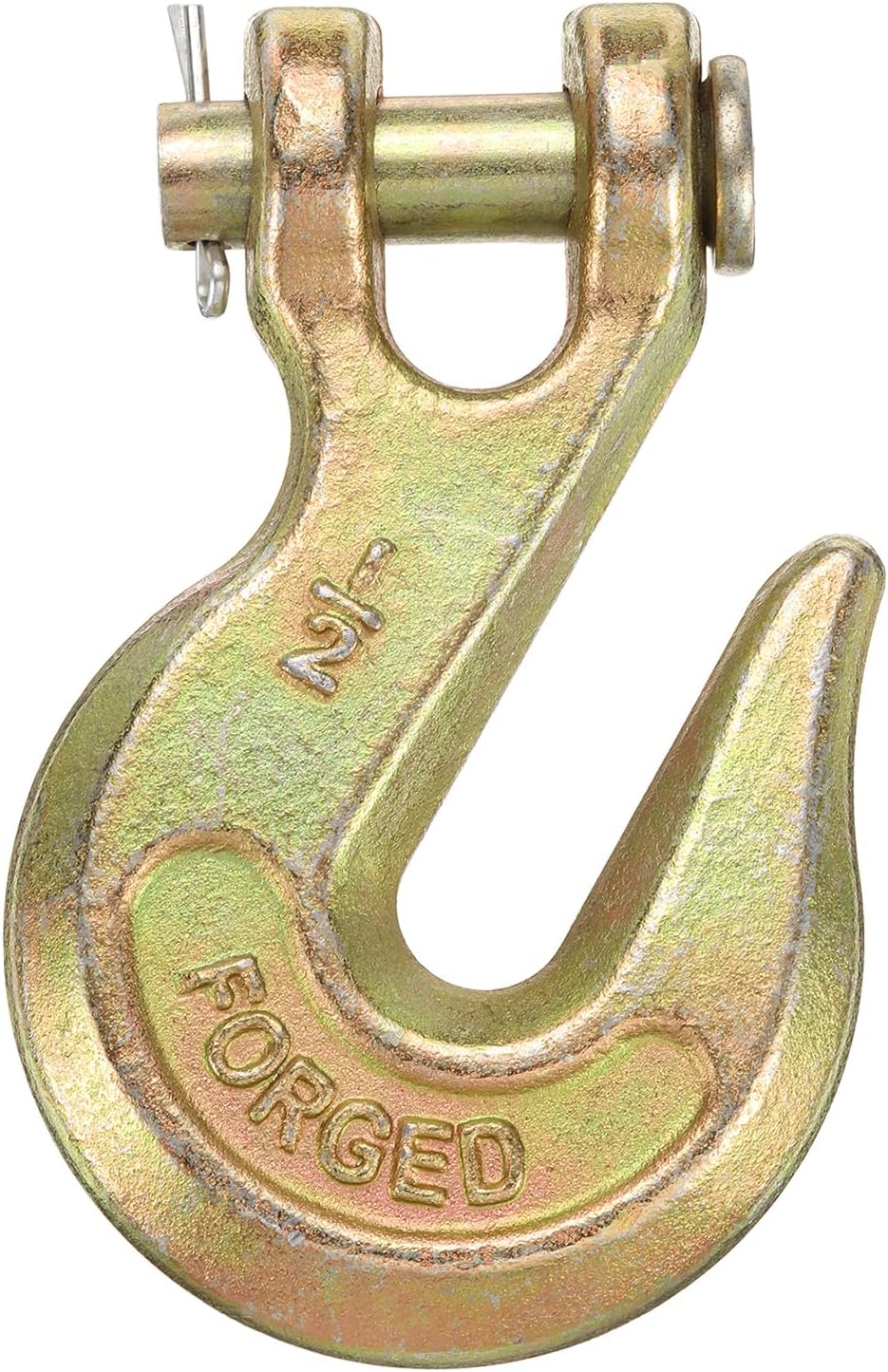 uxcell 1/2" Clevis Grab Hook, G70 Carbon Steel Transport Safety Chain Hooks, Clevis Grab Hooks for Rigging Deck Receiver Hitches Trailer Wiring Trailer