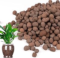 Vista 1 de GASPRO 5lb de bolas de arcilla expandida orgánicas para plantas, 100% naturales, bolas Leca para el desarrollo de raíces en macetas, mezcla