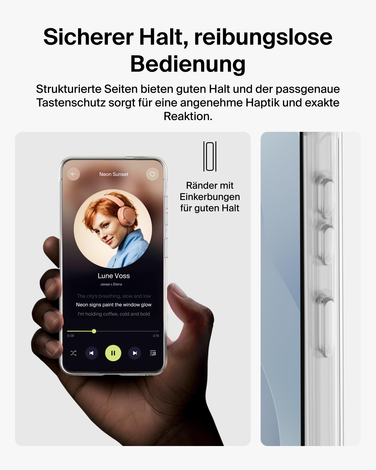 Belkin ScreenForce Titan 3 in 1 Handyhülle für Samsung Galaxy S26, Kratzfeste Schutzfolie und Anti-Reflex Kameraschutz, Folie und Stoßfeste Hülle mit Aufprallschutz bei Aufprall aus 4 m Höhe