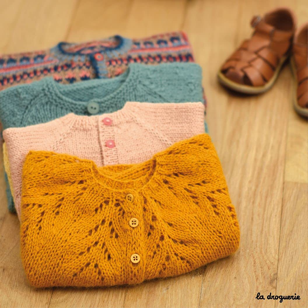 Le mini dressing des bébés de la droguerie: 25 modèles intemporels à tricoter