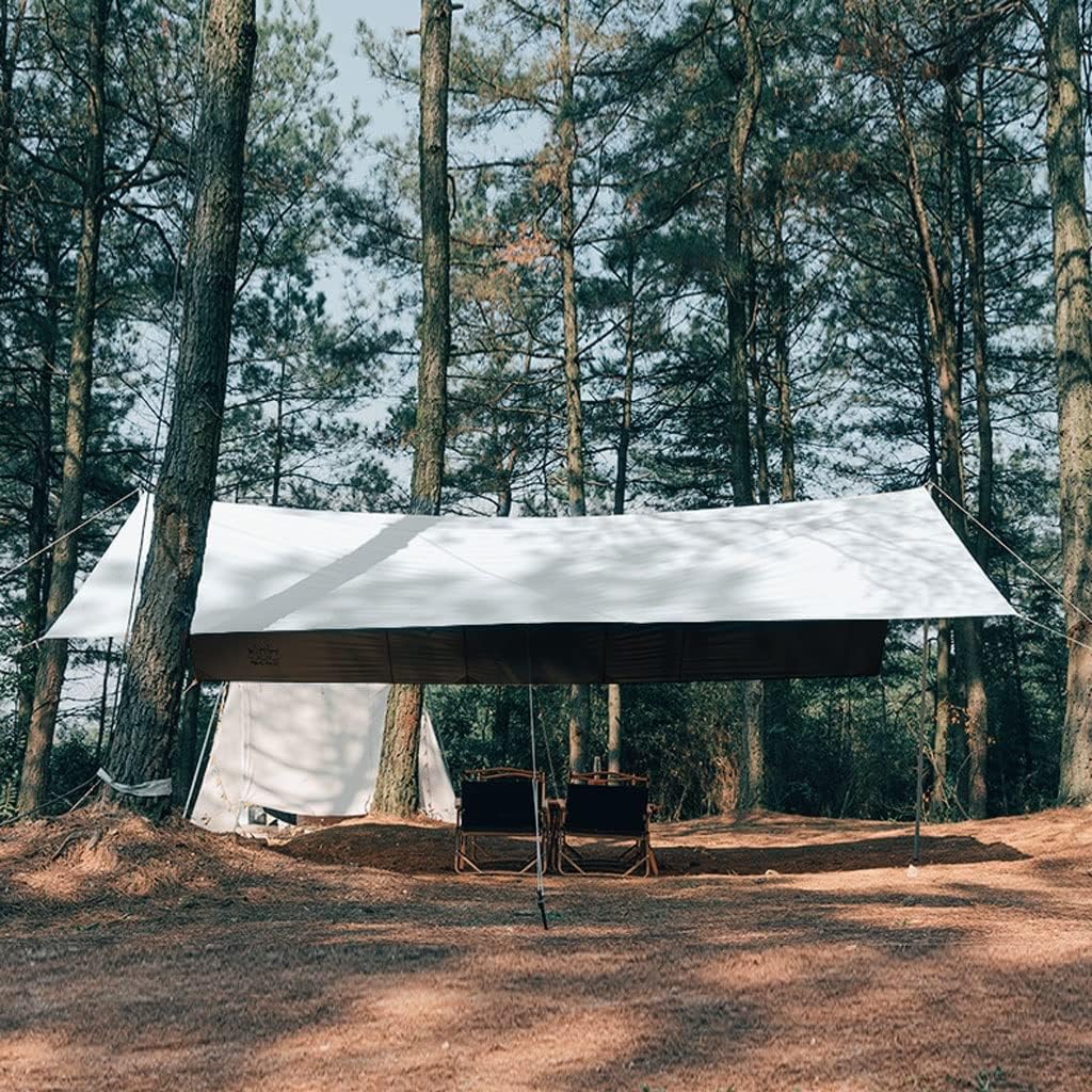 Tent Tarp Hammock Rain Fly Tent Tarp Multifunctional Camping Shelter Outdoor Sunshade Tarp Tent Tarp (Size : 4 * 5m)