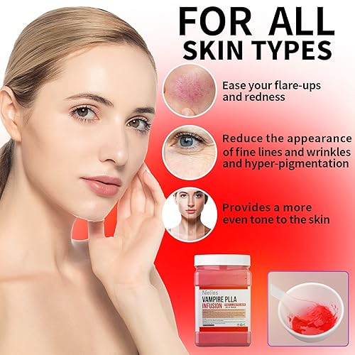 Miniatura 2 de Máscara de gelatina de vampiro + ácido hialurónico, cuidado de la piel facial, máscara de hidrojelia, máscara facial para tratamientos faciales,