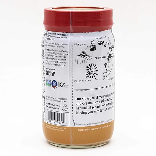 Miniatura 4 de CB's Nuts Mantequilla de maní cremosa salada cultivada en Estados Unidos (2)